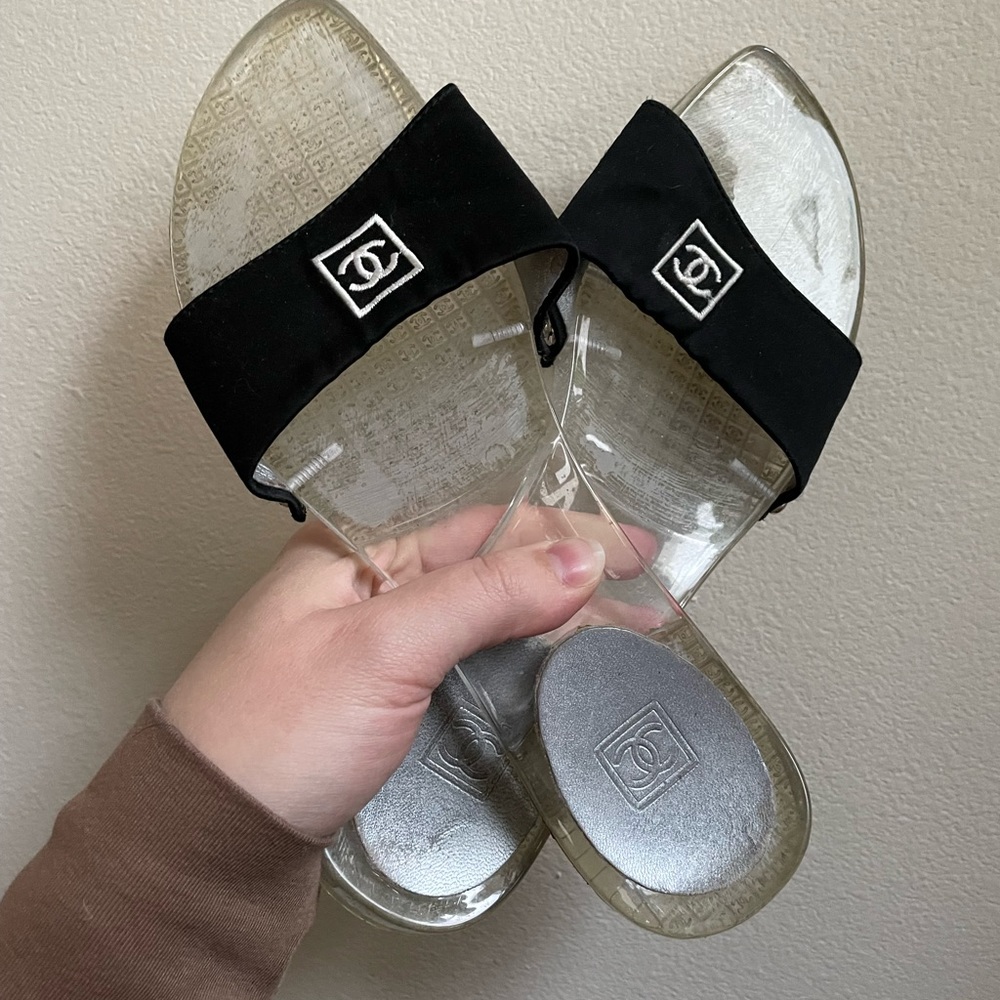 CHANEL Clear Sandals